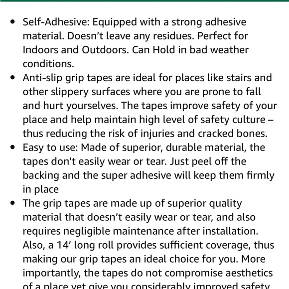 PACO Anti-Slip Grip Tape, Stair Treads-Self Adhesive Tape Lot of Two (2) - Picture 4 of 6